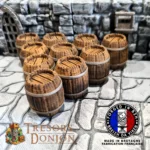 Lot de Barils de Taverne – Décors Donjon & Table JDR (impression 3D PLA+)
