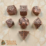 Les Nœuds d’Aerilund – Runiques Celtiques | Set de Dés JDR métal