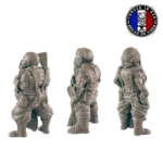 Set de 3 Nains Forgerons – Figurines Résine 14K HDR – Artisans Fantasy pour JDR & Dioramas