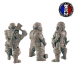 Set de 3 Nains Forgerons – Figurines Résine 14K HDR – Artisans Fantasy pour JDR & Dioramas