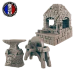 Forge Fantasy Résine 14K HDR – Décor Ultra-Détaillé JDR & Dioramas