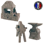 Forge Fantasy Résine 14K HDR – Décor Ultra-Détaillé JDR & Dioramas