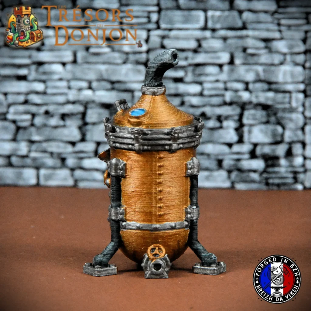 Cuves et tonneaux pour jeu de rôle – décor 3D artisanal