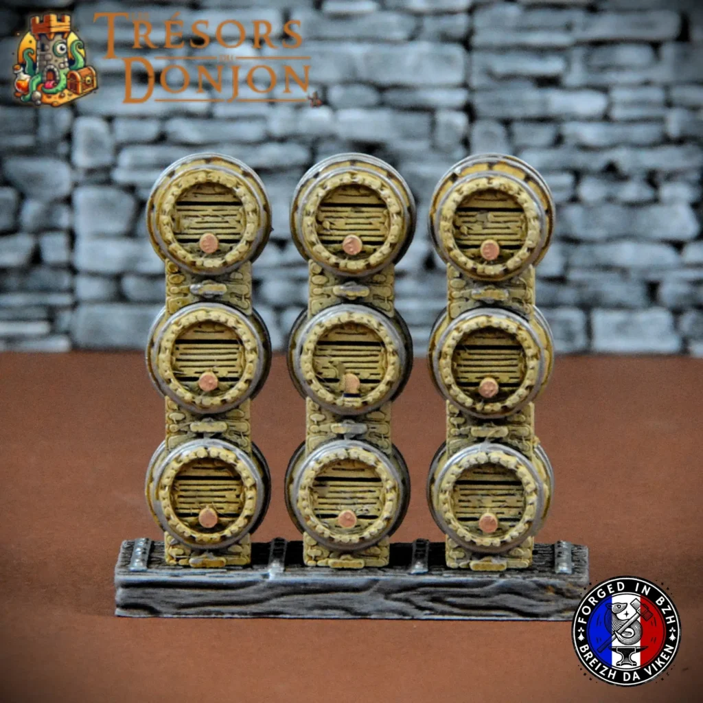 Décor taverne miniature en PLA+ breton