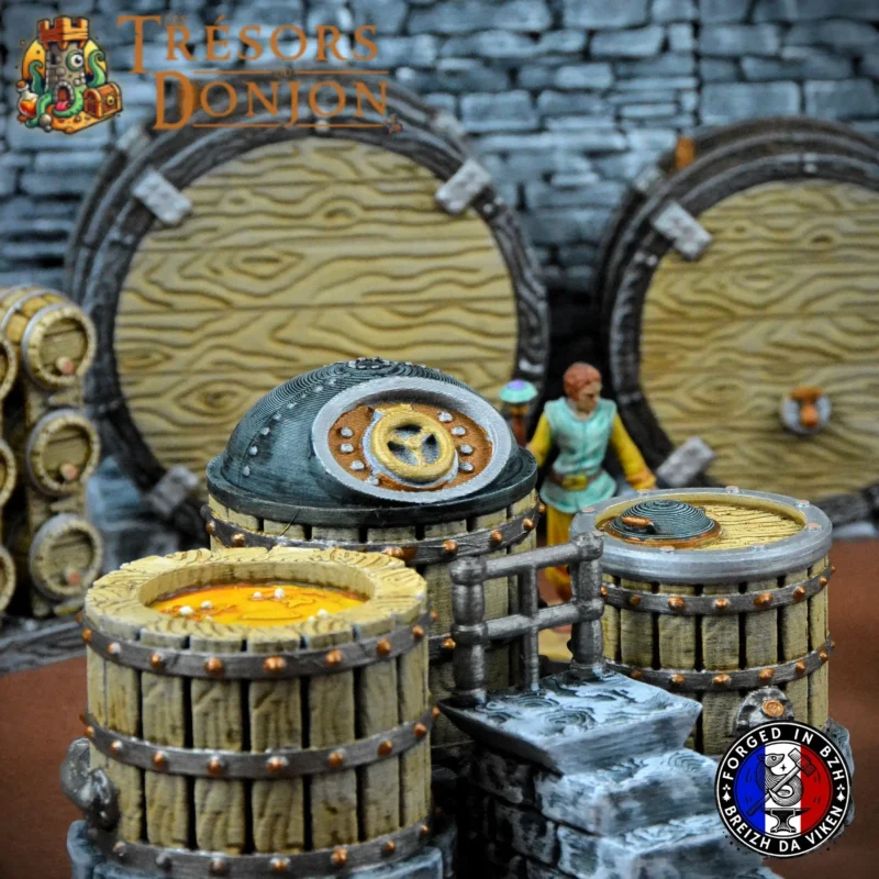 Décor taverne miniature en PLA+ breton