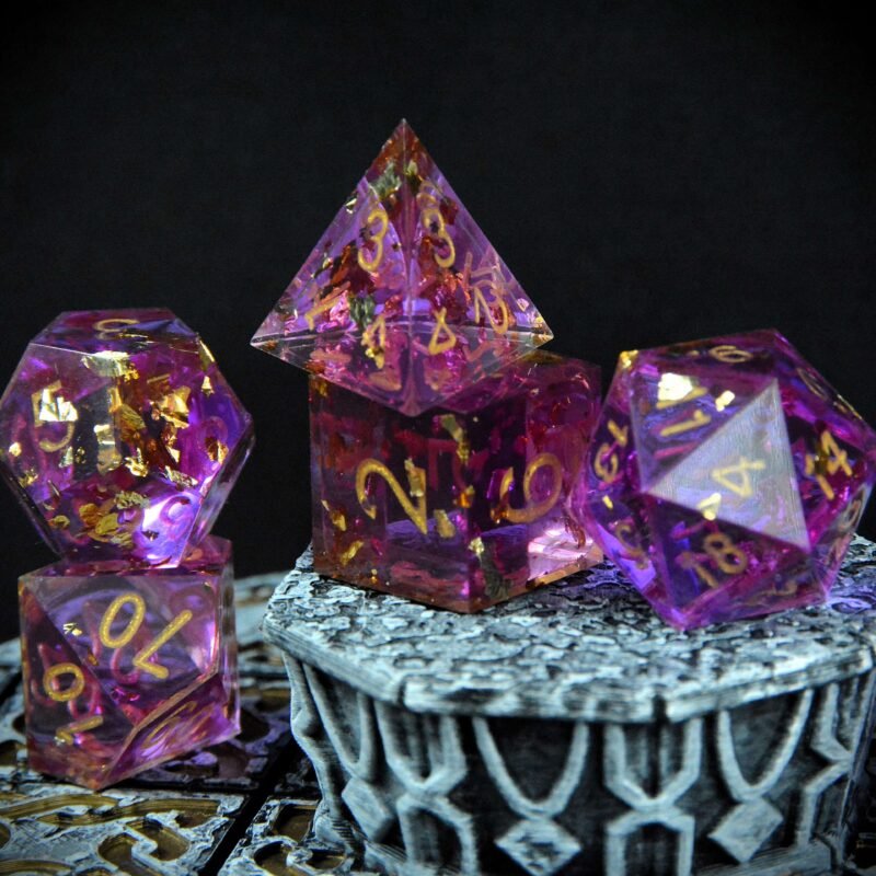 Éclats d’Améthyste – Set de 7 dés JDR