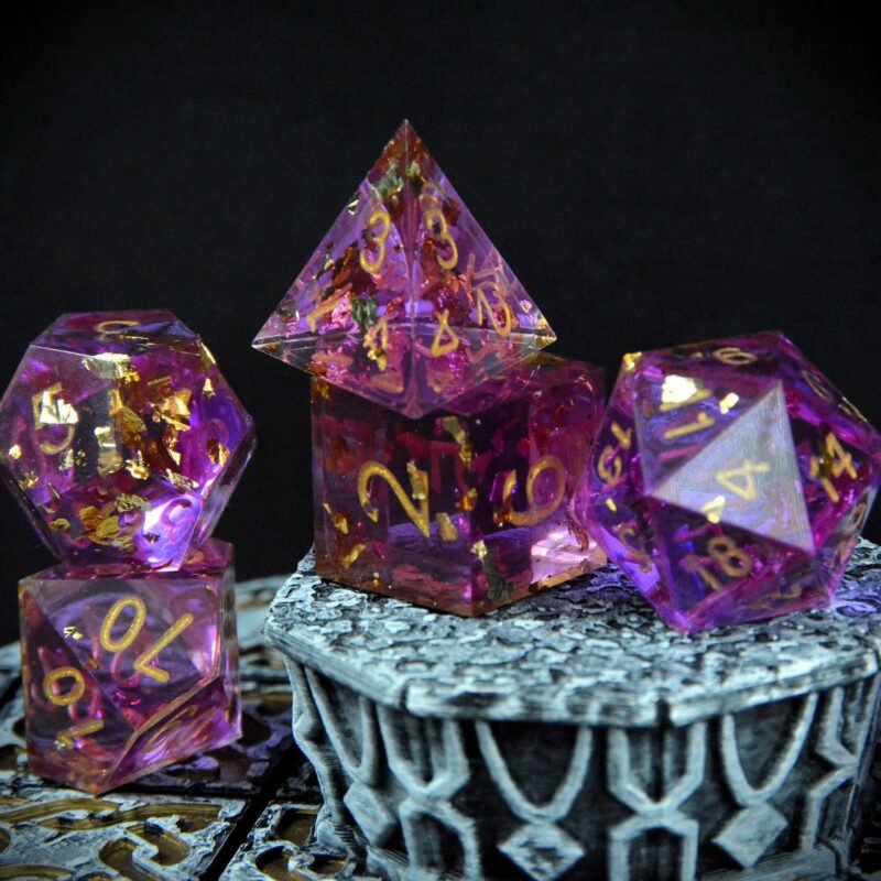 GSN_8815 Éclats d’Améthyste – Set de 7 dés JDR