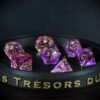 GSN_8821 Éclats d’Améthyste – Set de 7 dés JDR