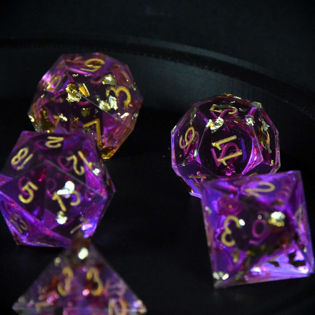 Éclats d’Améthyste – Set de 7 dés JDR