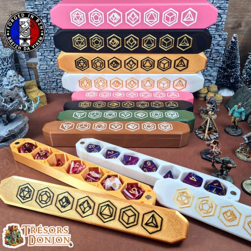 Boîte à Dés Magnétique Personnalisable – Version Chessex & Résine