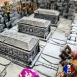 Lot de 3 Tombeaux du Donjon – Décors 3D pour jeux de rôle et wargames