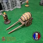 Charrette à tonneau - décor JDR et wargames