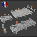 Pontons Modulables pour Décors RPG & Wargames – Passerelles et Plateformes Fantasy
