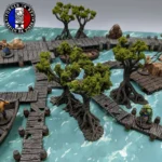 Pontons Modulables pour Décors RPG & Wargames – Passerelles et Plateformes Fantasy