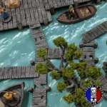 Pontons Modulables pour Décors RPG & Wargames – Passerelles et Plateformes Fantasy