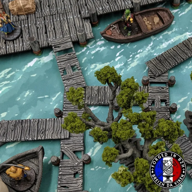 Pontons Modulables pour Décors RPG & Wargames – Passerelles et Plateformes Fantasy