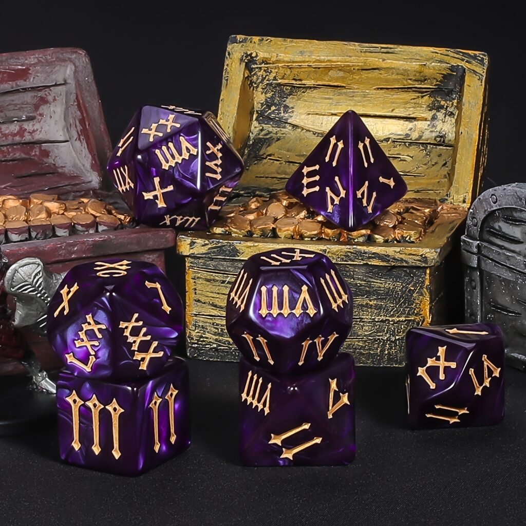 Set de dés JDR - Héritage de l’Empire Pourpre