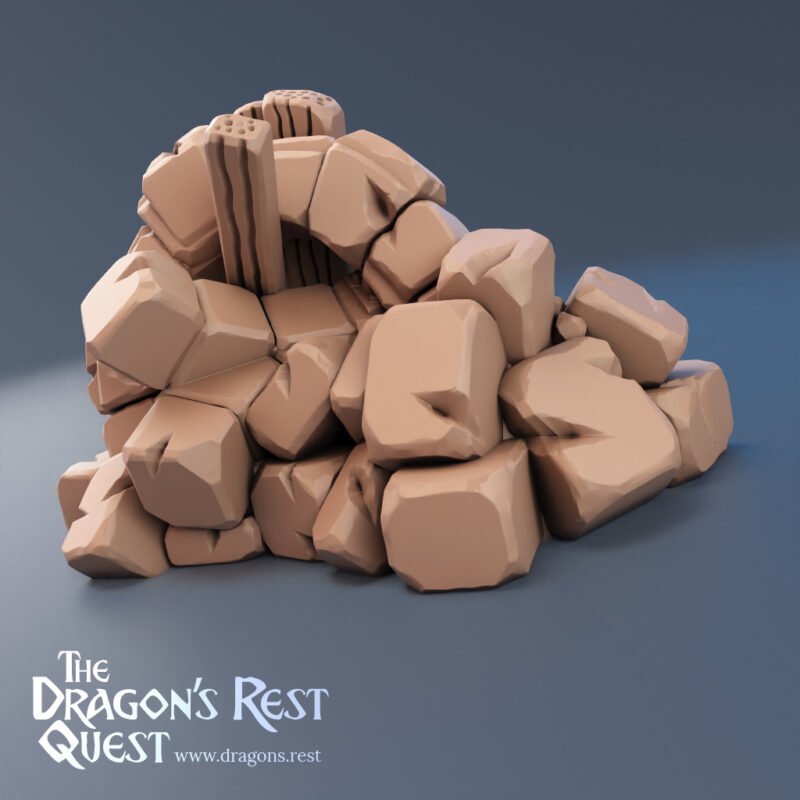 Plateau HeroQuest 3D Imprimé – Murs Magnétiques Assemblés | Donjon Modulaire (3 finitions) – Image 12