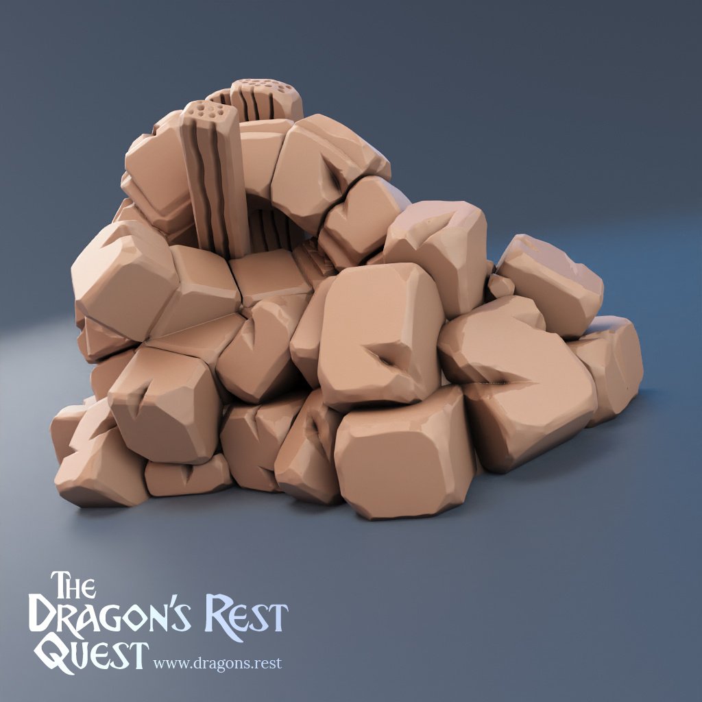 Plateau HeroQuest 3D Imprimé – Murs Magnétiques Assemblés | Donjon Modulaire (3 finitions) – Image 12