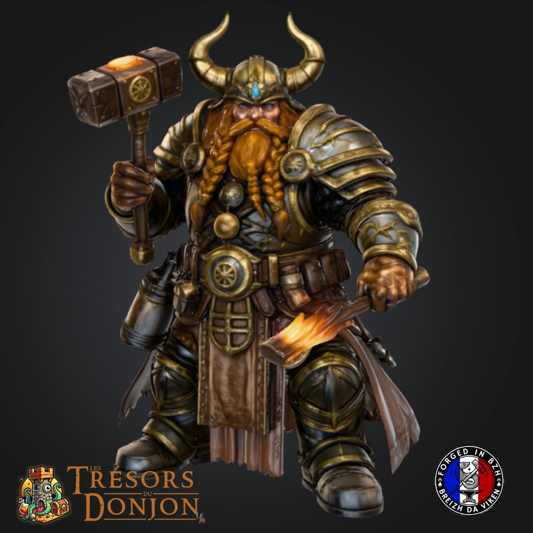 Dwarf smith-1 Nain de la Forge d'IronHelm