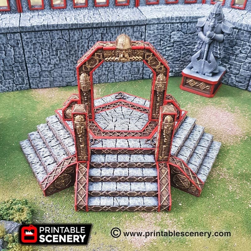 Dwarven-Portal_main Portail Nain Runique – Décor 3D pour JDR & Wargame