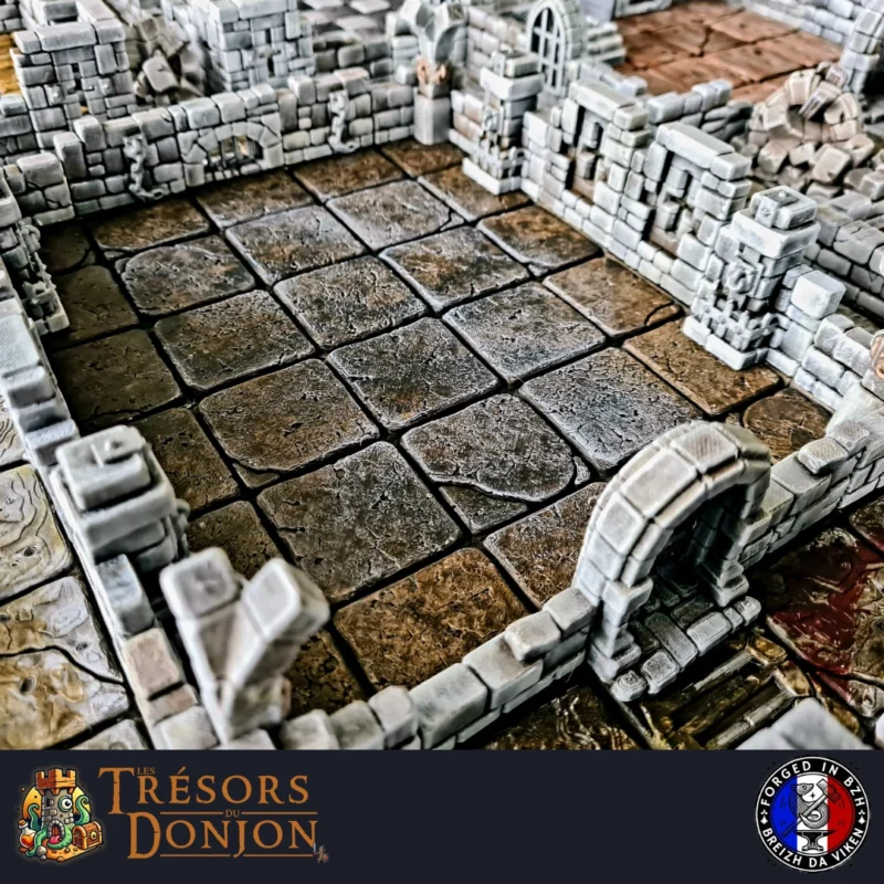 Plateau HeroQuest 3D Imprimé – Murs Magnétiques Assemblés | Donjon Modulaire (3 finitions) – Image 7