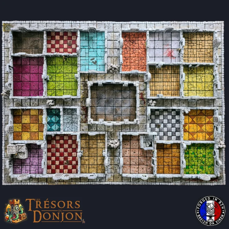 Plateau HeroQuest 3D imprimé – Donjon Modulaire Ultime