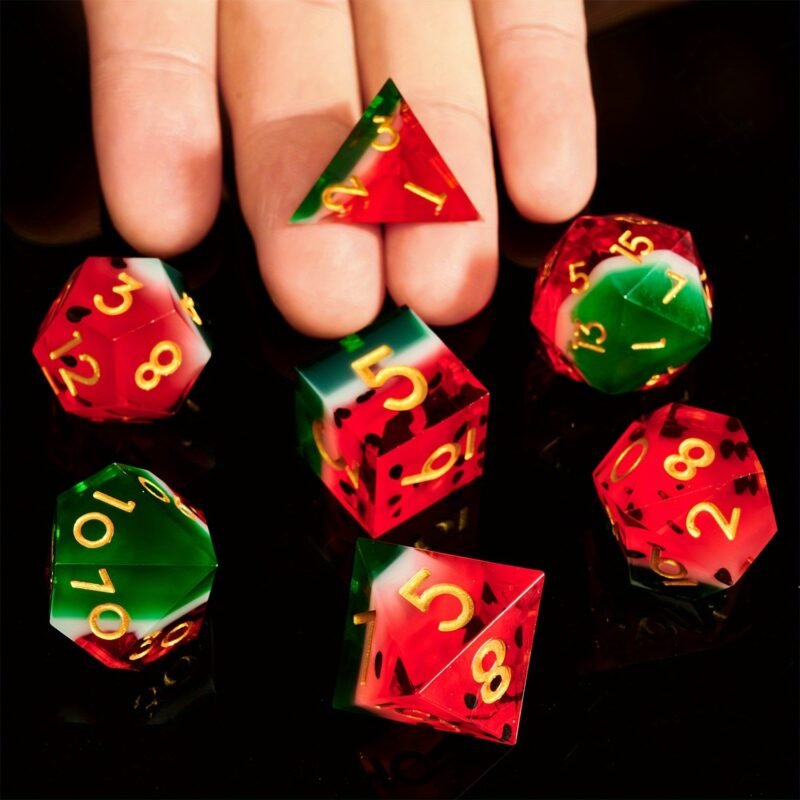 Set de dés JDR - Pastèque Critique