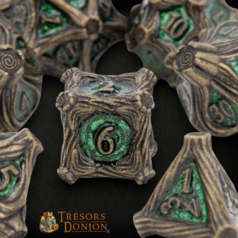 Vestiges du Cercle Sylvestre - Set de dés JDR en métal