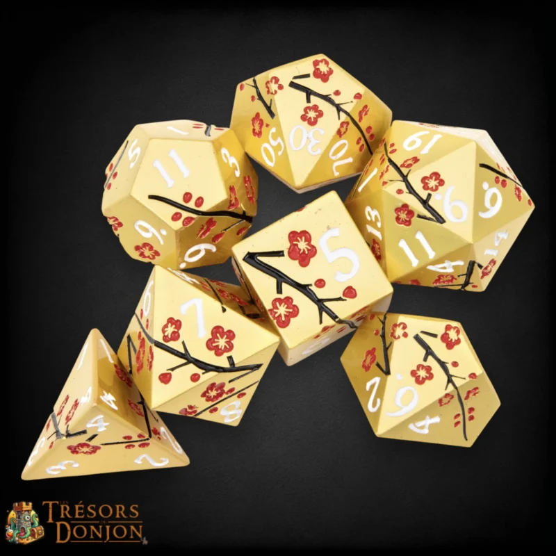 Printemps Éternel - Set de dés JDR en métal