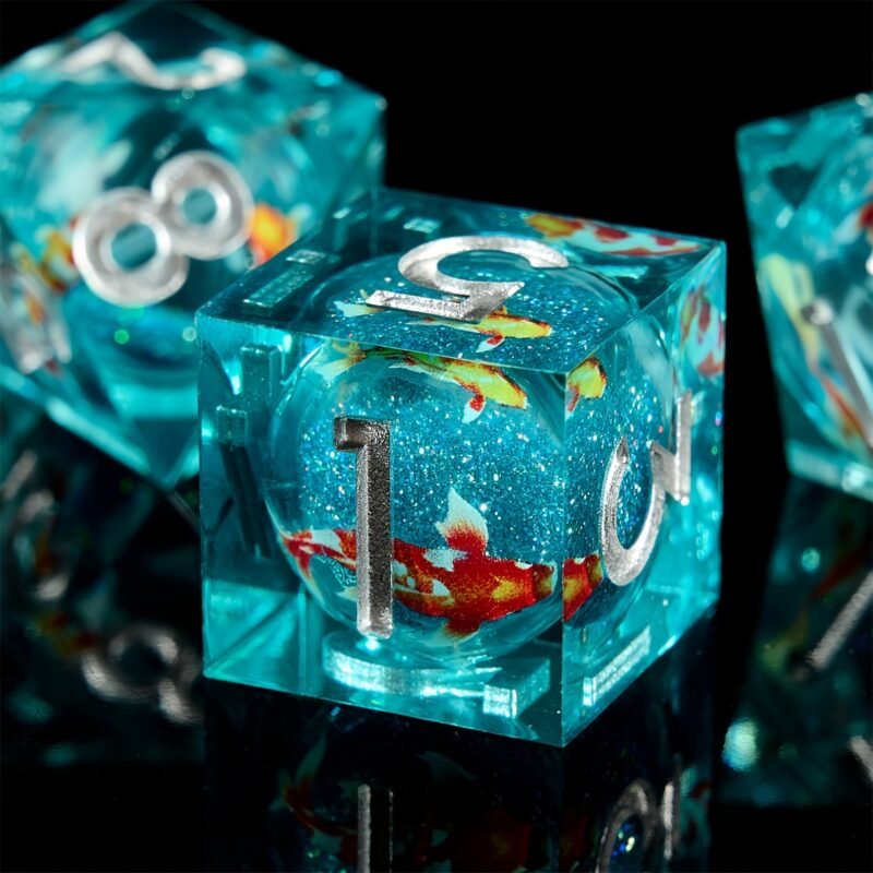 Carpes Célestes - Set de dés Jdr à cœur liquide