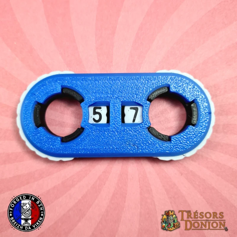 lifecounter-bleu et noir Compteurs de points — Tracker universel JDR, wargame & jeux de cartes