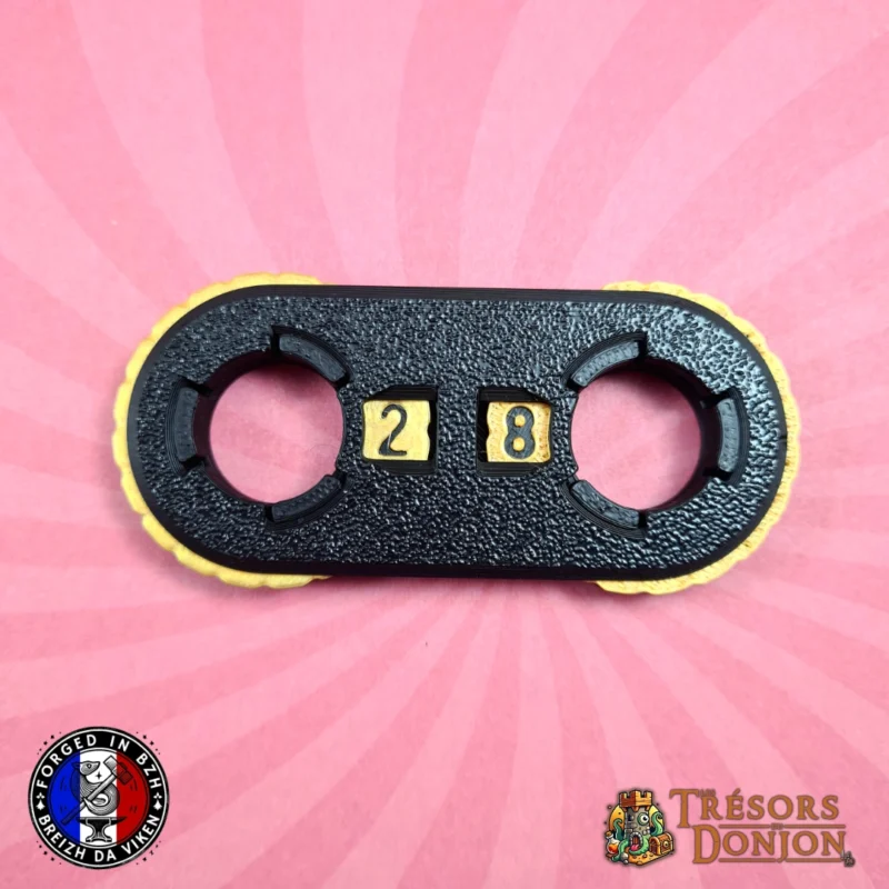 lifecounter-noir et or Compteurs de points — Tracker universel JDR, wargame & jeux de cartes