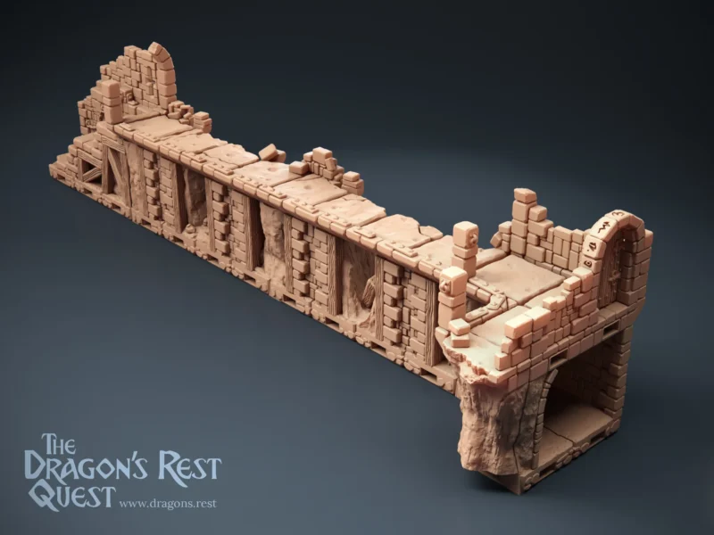 012CraggyKeep001 La Corniche de Grin – Compatible Plateau 3D HeroQuest