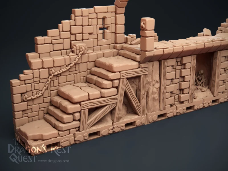 012CraggyKeep002 La Corniche de Grin – Compatible Plateau 3D HeroQuest
