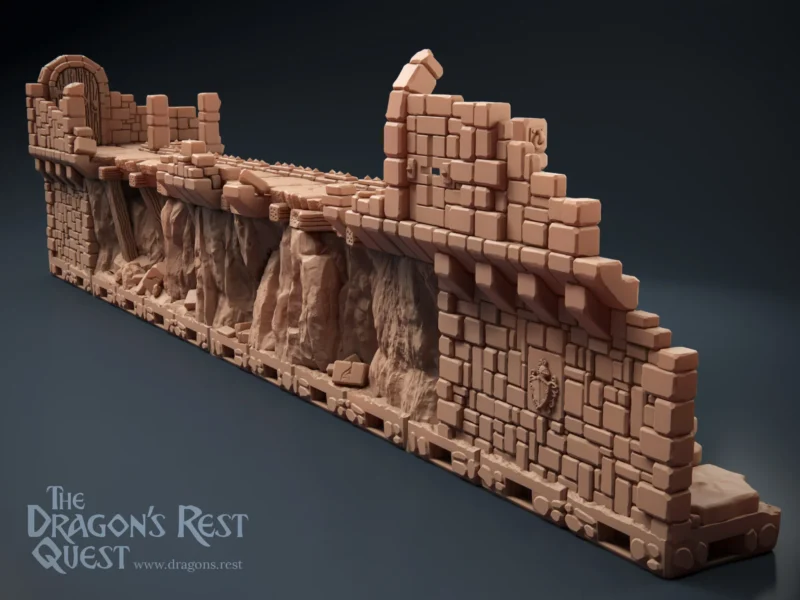 012CraggyKeep004 La Corniche de Grin – Compatible Plateau 3D HeroQuest