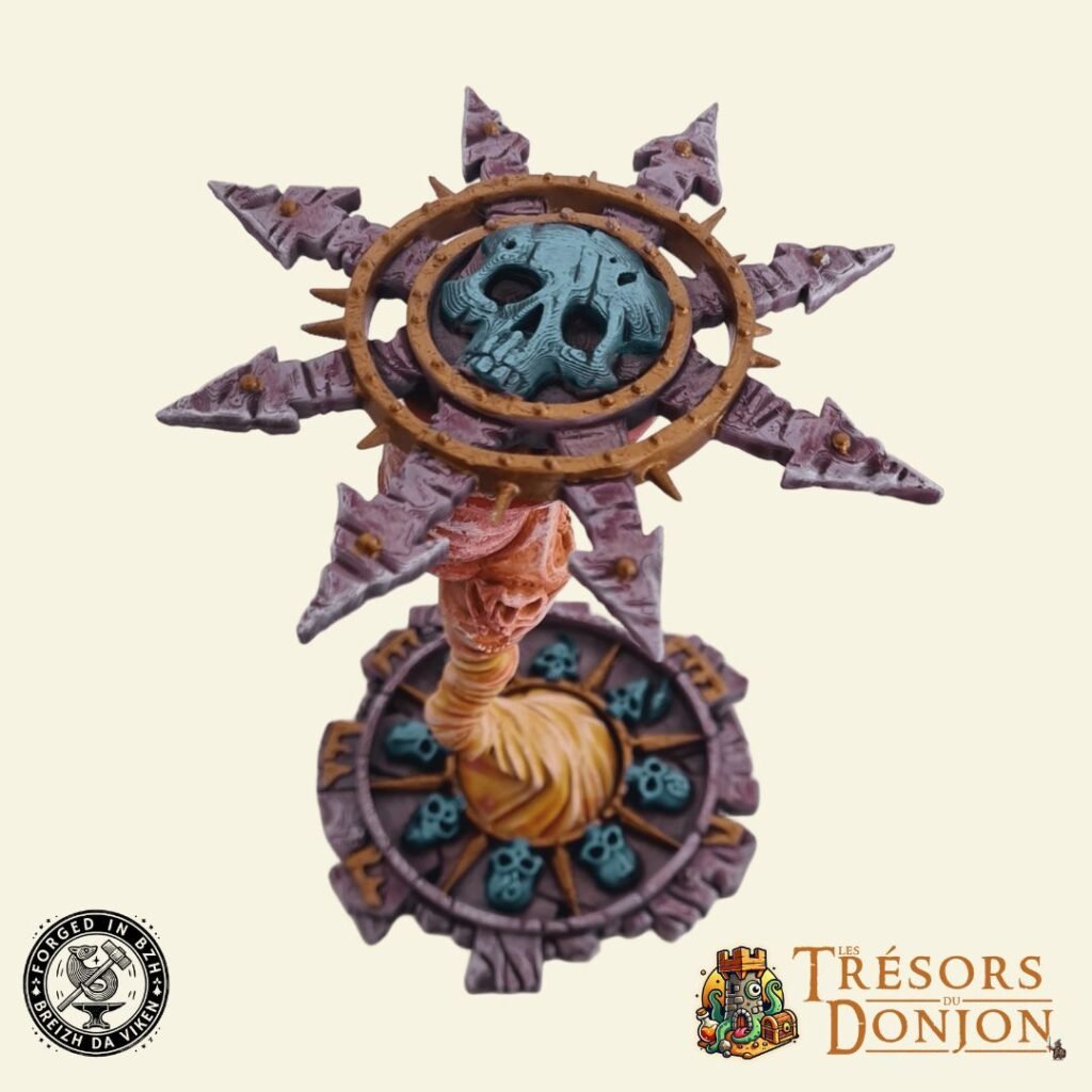 1 Vortex magique proxy pour wargame fantasy. Décor immersif et narratif, idéal pour scénarios épiques et tables de jeu spectaculaires.