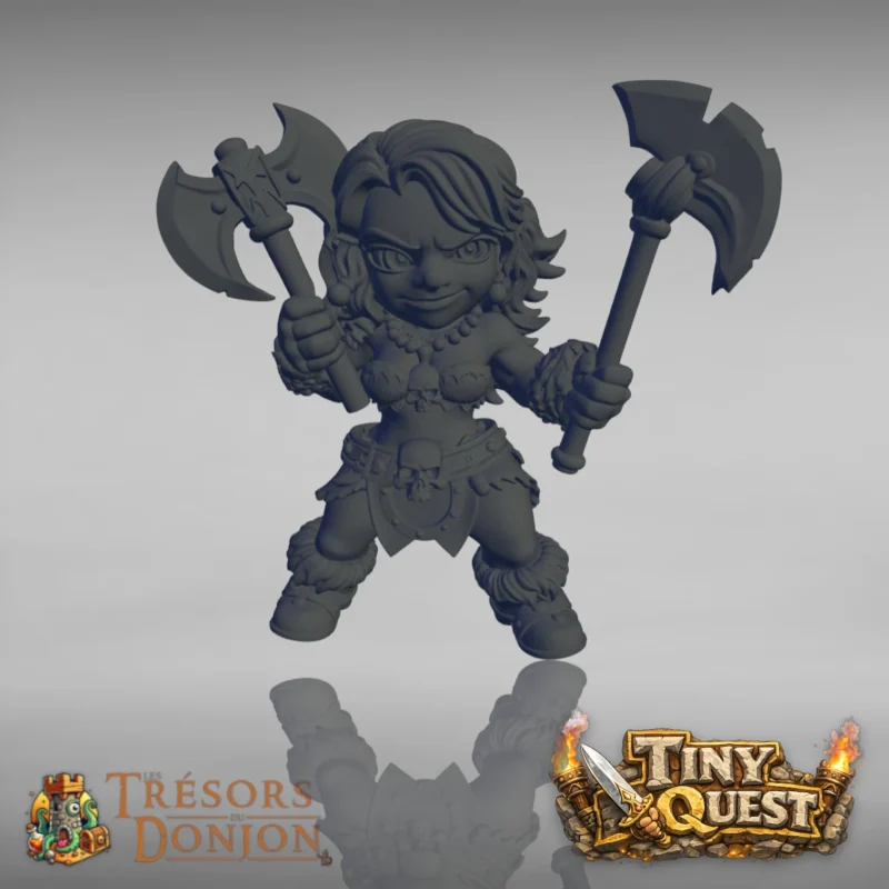 BARBARE FEM-1 Barbares TinyQuest + cartes exclusives