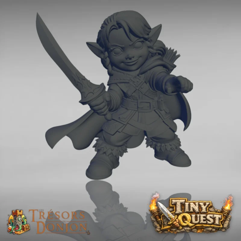 ELF FEM-1 Elfes TinyQuest + cartes exclusives