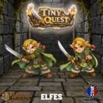 Figurines Elfes Tiny HeroQuest – Compatibles Plateau 3D