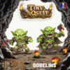 GOBELINS Figurines Gobelins TinyQuest compatibles HeroQuest et plateaux 3D. Socle 30 mm, faciles à peindre, idéales pour combats dynamiques.