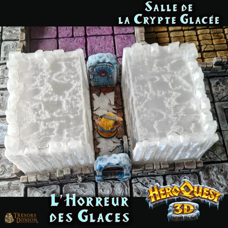 Salle de la Crypte glacée - L'Horreur des Glaces - HeroQuest 3D