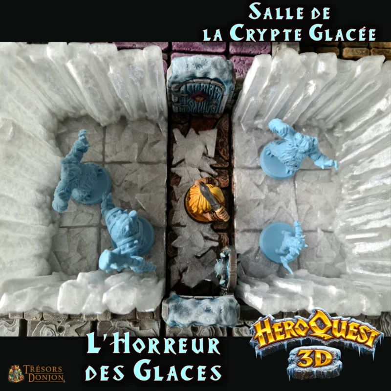Salle de la Crypte glacée - L'Horreur des Glaces - HeroQuest 3D