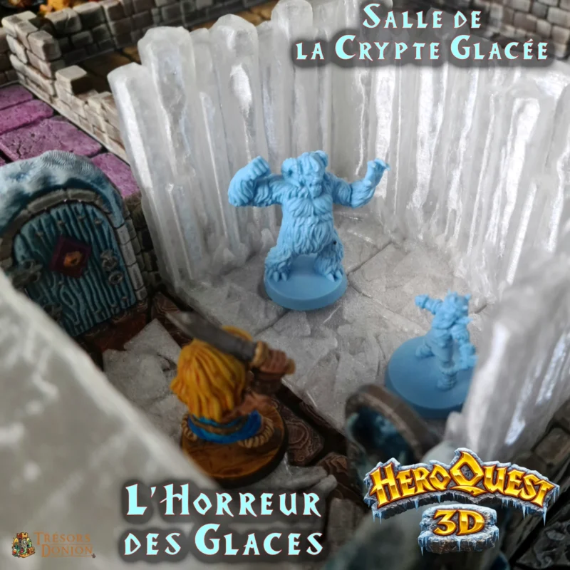 Horreur des glaces-salle de la crypte glacée-impression-3d-3 Salle de la Crypte glacée - L'Horreur des Glaces - HeroQuest 3D