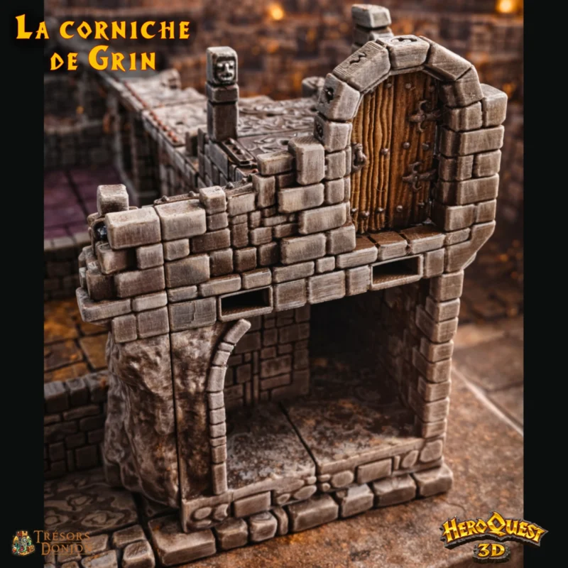 La Forteresse de Kellar - la corniche de Grin-3 La Corniche de Grin – Compatible Plateau 3D HeroQuest
