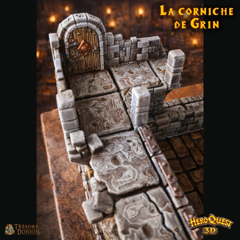 La Forteresse de Kellar - la corniche de Grin-4 La Corniche de Grin – Compatible Plateau 3D HeroQuest