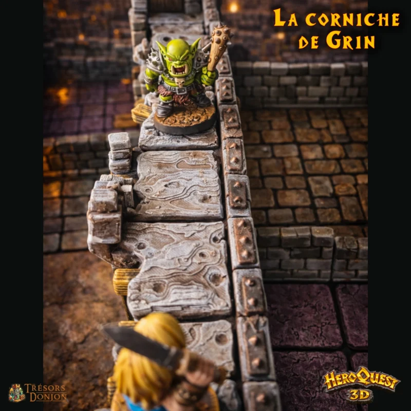 La Forteresse de Kellar - la corniche de Grin-5 La Corniche de Grin – Compatible Plateau 3D HeroQuest
