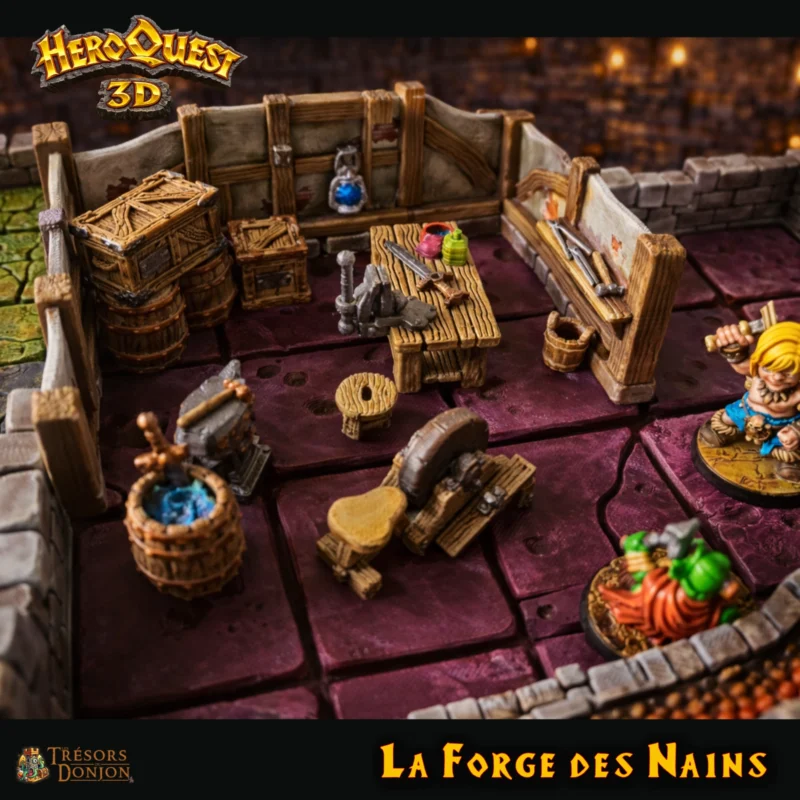 La Forge des Nains - La Forteresse de Kellar - Extension HeroQuest 3D