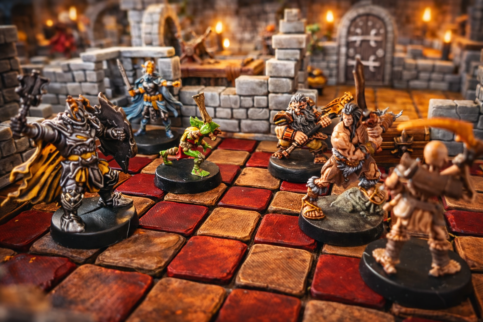 Les Trésors du donjon-décors et accessoires jdr et wargame Le plateau HeroQuest 3D imprimé modulaire