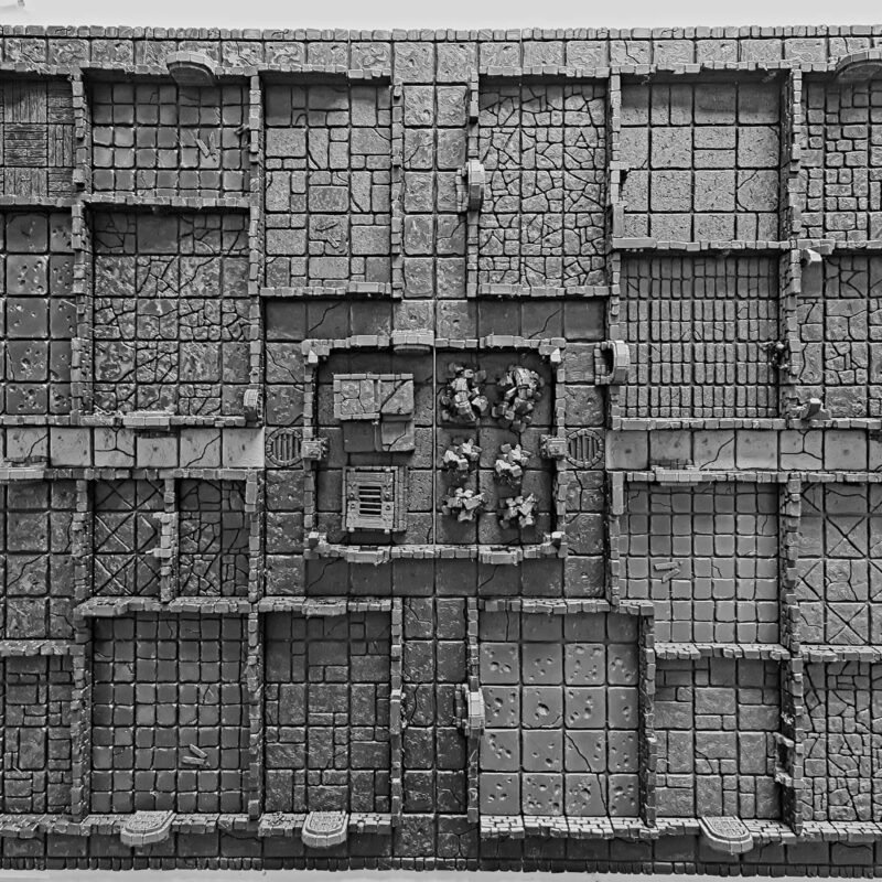 Plateau HeroQuest 3D Imprimé – Murs Magnétiques Assemblés | Donjon Modulaire (3 finitions) – Image 11